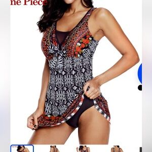 CENTURY STAR‎ ONE PIECE SWIMSUIT BUILT IN BRA NWOT